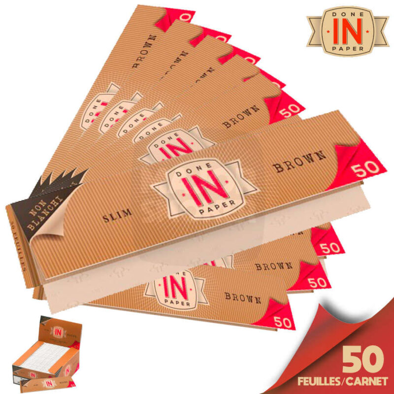 Prix feuille à rouler, done in paper prix, feuille à rouler in, done in paper avis, feuille à rouler, done in paper, feuille à rouler en gros, feuille à rouler pas cher, done in paper slim brown
