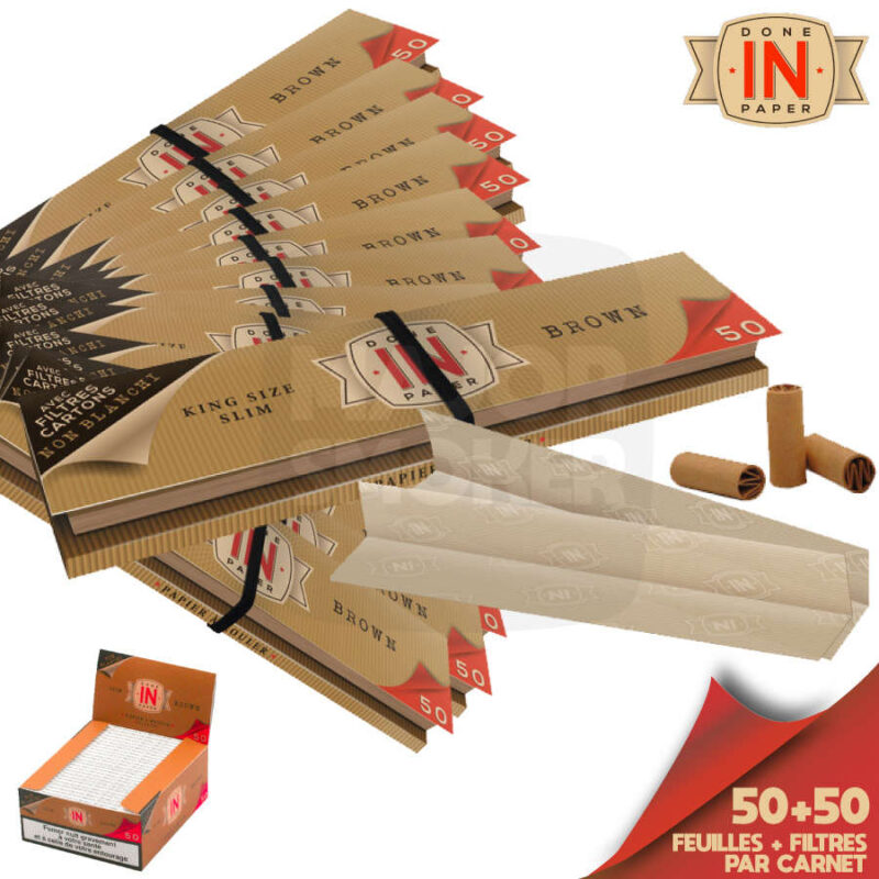 Prix feuille à rouler, done in paper prix, feuille à rouler in, done in paper avis, feuille à rouler, done in paper, feuille à rouler en gros, feuille à rouler pas cher, done in paper slim brown, done in paper+tips