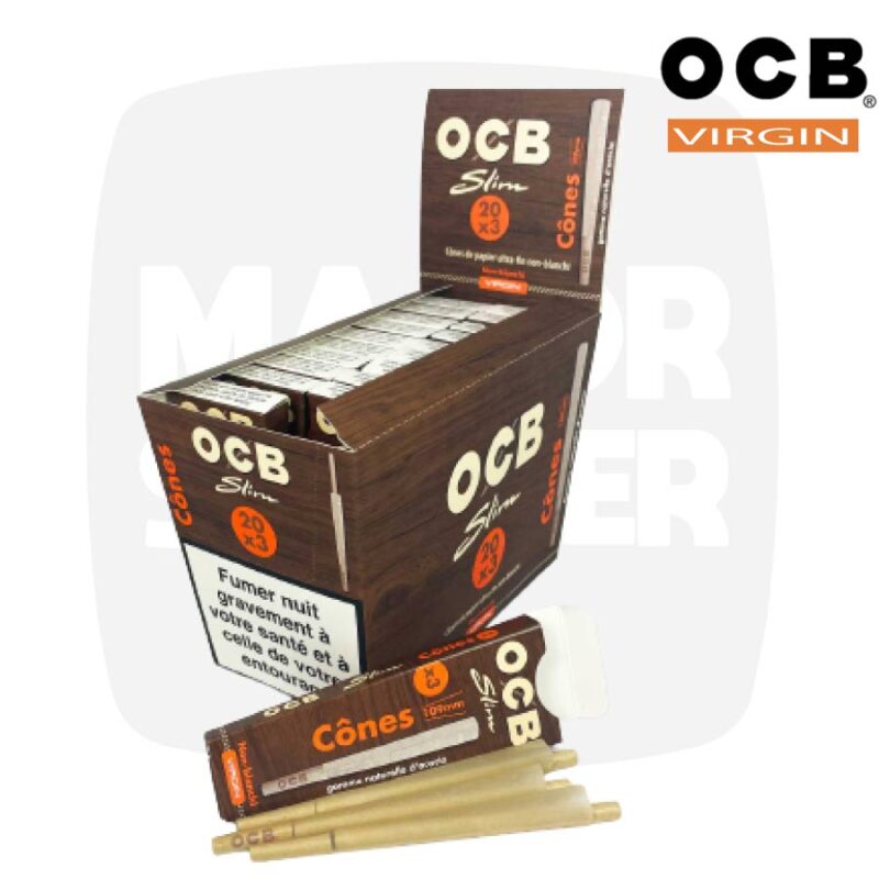 cone ocb virgin, cone ocb pas cher, cone cigarette, rouler un cone, ocb virgin, feuille ocb cone, cone naturelle ocb