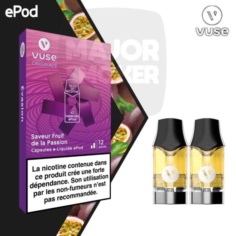 vuse-cartouches-epod-fruit-de-la-passion-majorsmoker.com epod fruit de la passion, capsule epod fruit de la passion, vuse capsule fruit de la passion, vype fruit de la passion, vuse capsule epod fruit passion, recharge epod fruit de la passion, cartouche epod fruit de la passion