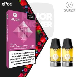 epod fruit rouge, capsule epod fruit rouge intense, vuse capsule fruit rouge, vype fruit roueg, vuse capsule epod fruit rouge, recharge epod fruit rouge glacée, cartouche epod fruit rouge