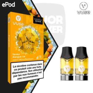 epod mangue ice, capsule epod mangue ice, vuse capsule mangue ice, vype mangue ice, vuse capsule epod mangue ice, recharge epod mangue glacée, cartouche epod mangue ice