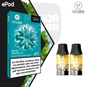 epod menthe ice, capsule epod menthe ice, vuse capsule menthe, vype menthe ice, vuse capsule epod menthe ice, recharge epod menthe glacée, cartouche epod menthe