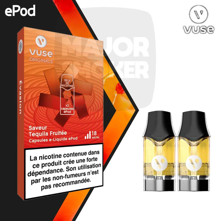 elfbar nachfüll pod läuft aus Vuse Capsule ePod Tequila Fruité | Recharge E-cigarette