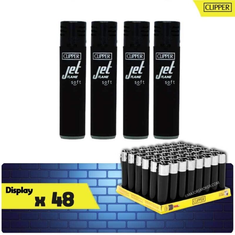 clipper-jet-flamme-noir-soft-display-majorsmoker.com_ clipper briquet, briquet clipper, clipper, clipper en gros, clipper tempête, clipper personnalisé, clipper pas cher, briquet clipper prix, clipper prix, prix clipper, clipper mini soft noir, clipper soft noir, clipper jet flame noir, lot de clipper pas cher, briquet clipper pas cher,