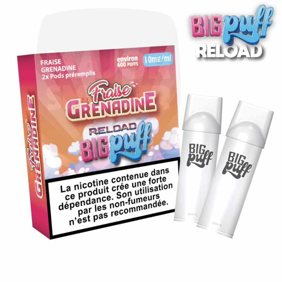 Recharge Big Puff Reload  Pods Jus de Pastèque –