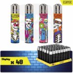 Briquet à pierre rechargeable, lot briquet clipper large, briquet clipper pas cher, briquet clipper grand, clipper hippie, clipper skull, clipper tête de mort