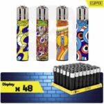 Briquet à pierre rechargeable, lot briquet clipper grand, briquet clipper pas cher, briquet clipper grand, clipper hippy, clipper géométrie, clipper forme
