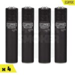 Clipper-large-Soft-Touch-Noir-x4-Pas-cher clipper briquet, briquet clipper, clipper pas cher, briquet clipper prix, clipper prix, prix clipper, clipper large soft noir, clipper soft noir