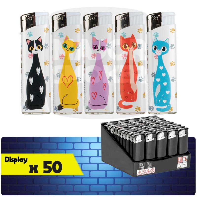 Briquet_Electronique_Piezo_x50_03002_BQ_PIEZO_CATS_display_majorsmoker.com piezo briquet, briquet piezo, allumeur piezo briquet, briquet piezo electrique, briquet piezo fonctionnement, fonctionnement briquet piezo electrique, piezo de briquet, réparer briquet piezo, briquet electrique, briquet electric, briquet arc electrique, briquet decharge electrique, briquet electrique rechargeable, briquet, briquet personnalisé, briquet personnalise, briquet personnalisable, lot briquet, lot briquet pas cher, briquet en gros, briquet en vrac, briquet lot prix, lot briquet prix, acheter lot briquet, achat lot briquet,