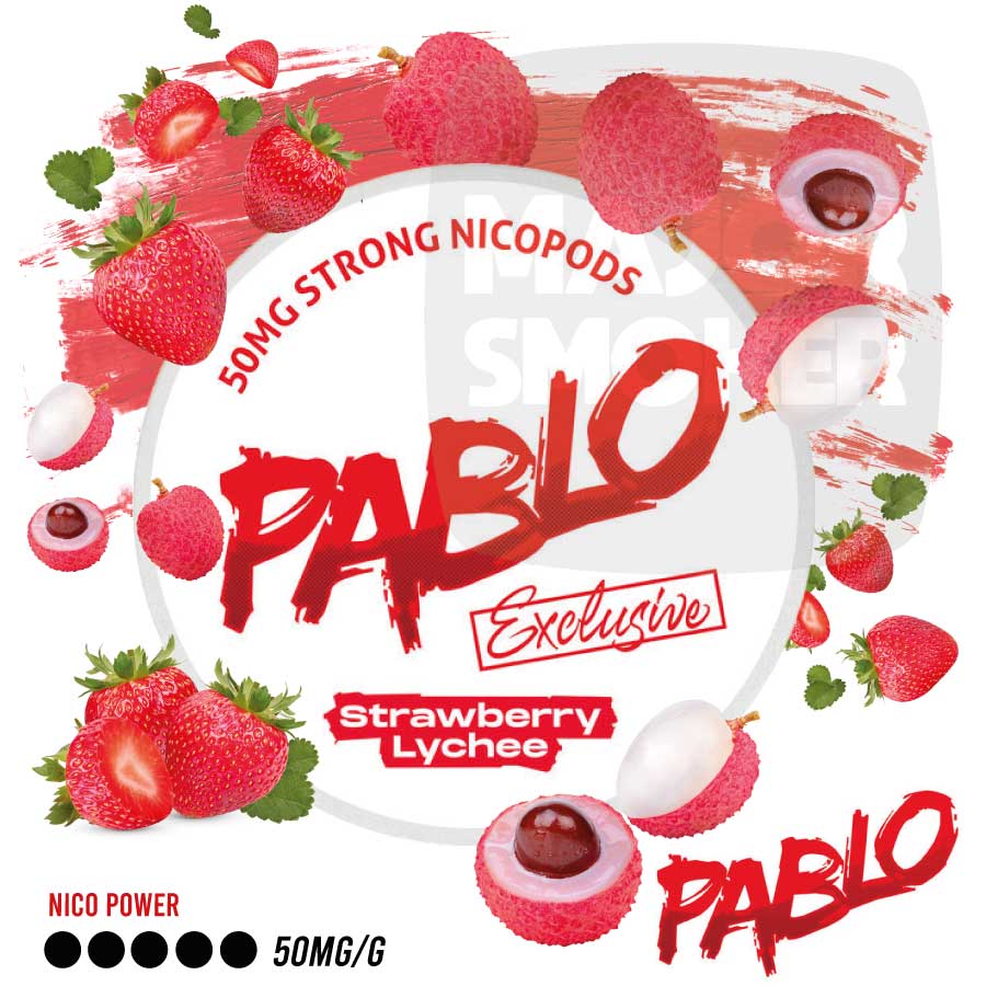 Nicotine Pouches, Pablo Exclusive Strawberry Lychee