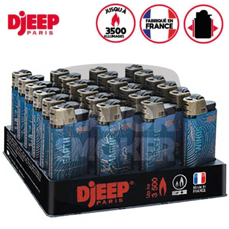 Briquet_DJEEP_DEEP-BLUE_display_majorsmoker.com briquet, Djeep, briquet djeep, djeep paris, briquet djeep personnalisé, djeep lighters, bic, briquet bic, lot de briquet, briquet en gros, briquet en vrac, briquet djeep mishmash, briquet pas cher, djeep pas cher