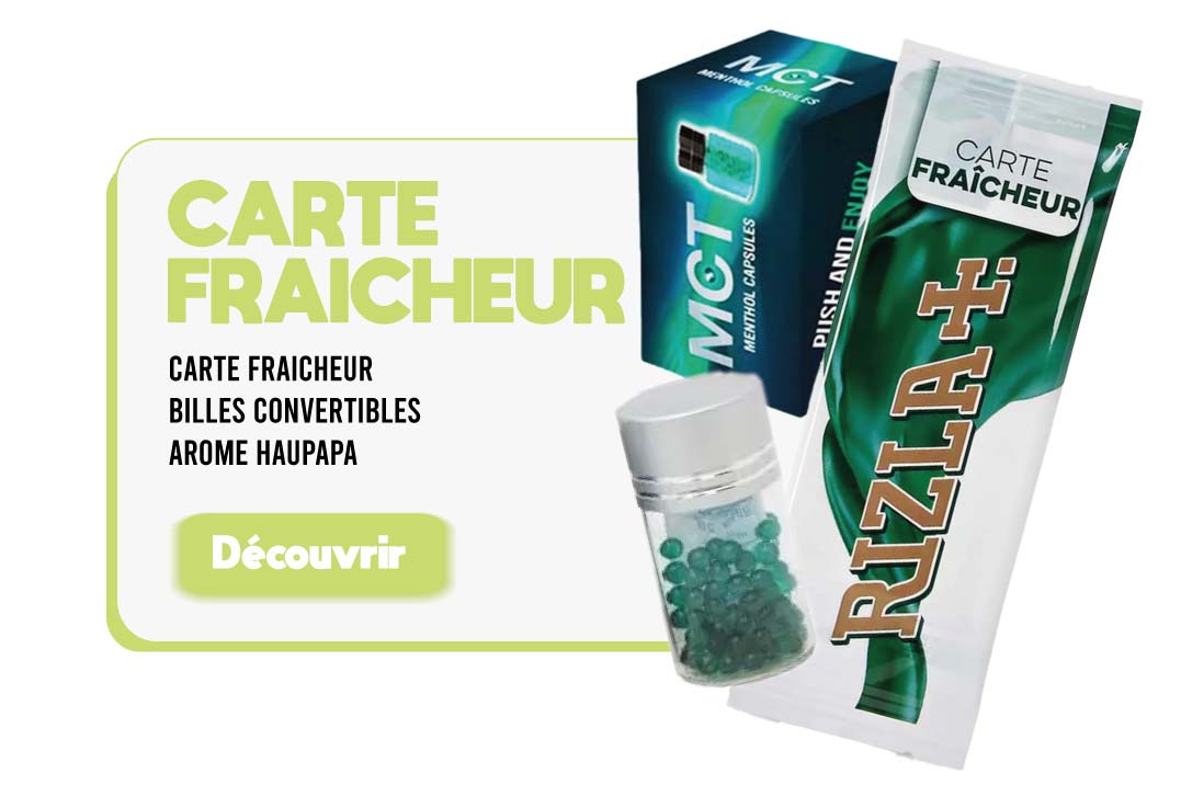 Carte Fraicheur RIZLA Firebox Flavor Stone Cigarette Menthol utilisation  MajorSmoker com 