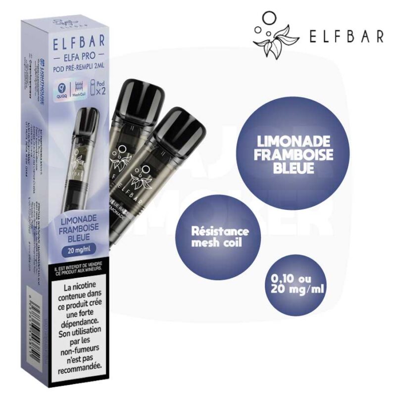 elf-bar-elfa-pod-pro-limonade-framboise-bleue-majorsmoker.com elfa, elfbar rechargeable, elfbar 600 rechargeable, recharge elfbar, recharger elfbar 600, elfa batterie, batterie elfbar, batterie elfa, batterie elfbar 600, pod elfbar, elfa pod, elfa pod recharge, elfbar pod recharge, elfpod,