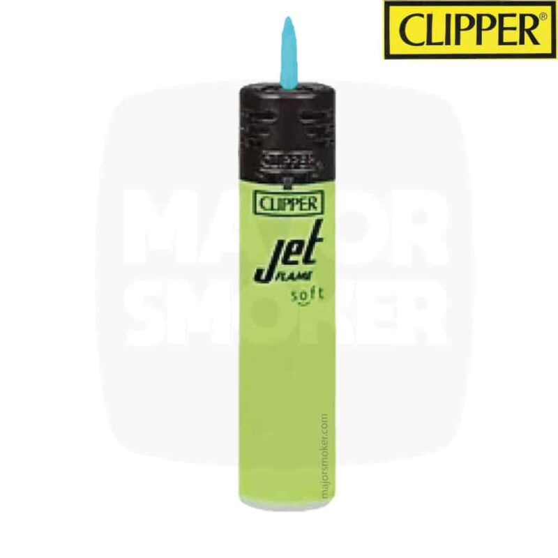 briquet-clipper-soft-touch-vert-jet-flame-majorsmoker.com