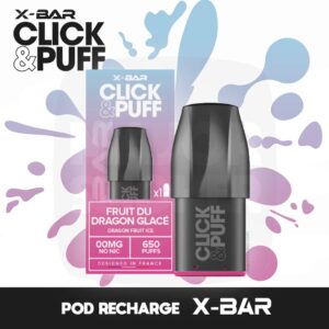 xbar rechargeable, recharge xbar, x bar recharge, x bar click and puff, x bar boitier, boitier click and puff, boitier xbar, xbar click & charge, xbar click and charge