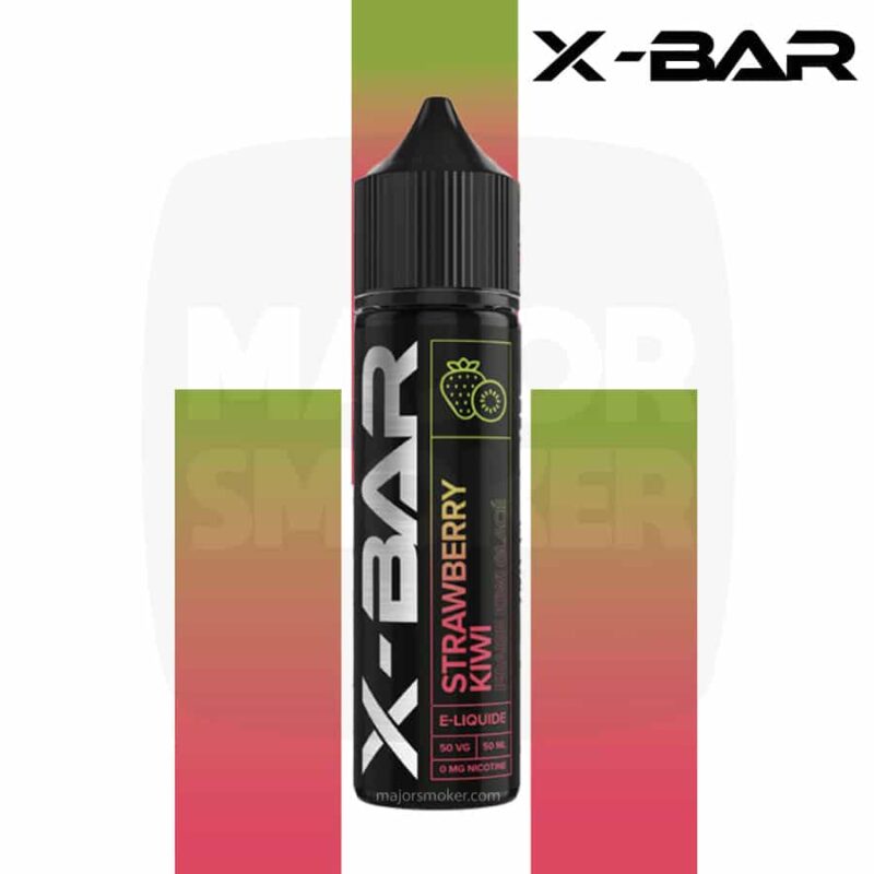xbar-eliquide-50ml-kiwi-fraise-majorsmoker.com x bar fraise kiwi, xbar fraise liquide, x-bar fraise e-liquide, x bar fraise kiwi e liquide, puff rechargeable, puff x bar, eliquide solde, e liquide pas cher,