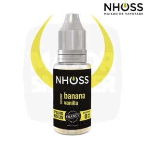 E-liquide NHOSS, Nhoss banana vanilla, E-liquide, e liquide, e-liquide gourmand banana vanilla, e liquide saveur vanilla banana, e-liquide pas cher, eliquide, eliquid France, e-liquide France, e liquide français, e liquide français pas cher, PG 65% / VG 35%, PG 50% / VG 50%