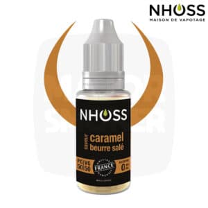 E-liquide NHOSS, Nhoss caramel beurre salé, E-liquide, e liquide, e-liquide gourmand caramel beurre salé, e liquide saveur caramel beurre salé, e-liquide pas cher, eliquide, eliquid France, e-liquide France, e liquide français, e liquide français pas cher, PG 65% / VG 35%, PG 50% / VG 50%