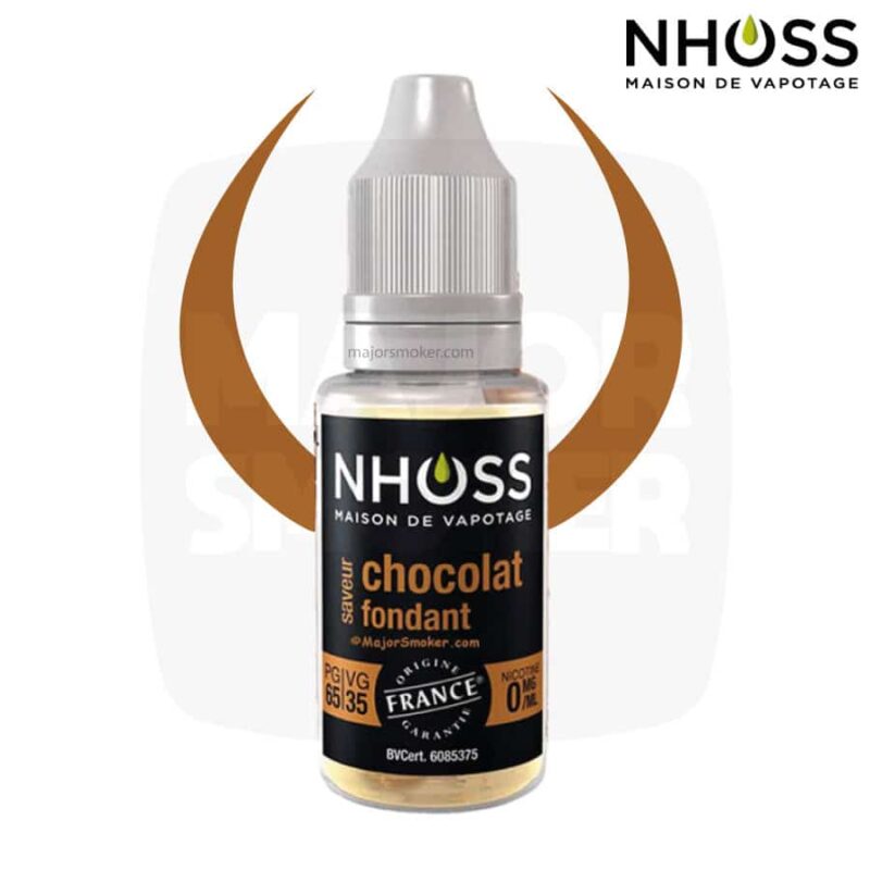 E-liquide NHOSS, Nhoss chocolat fondant, E-liquide, e liquide, e-liquide gourmand chocolat, e liquide saveur chocolat fondant, e-liquide pas cher, eliquide, eliquid France, e-liquide France, e liquide français, e liquide français pas cher, PG 65% / VG 35%, PG 50% / VG 50%