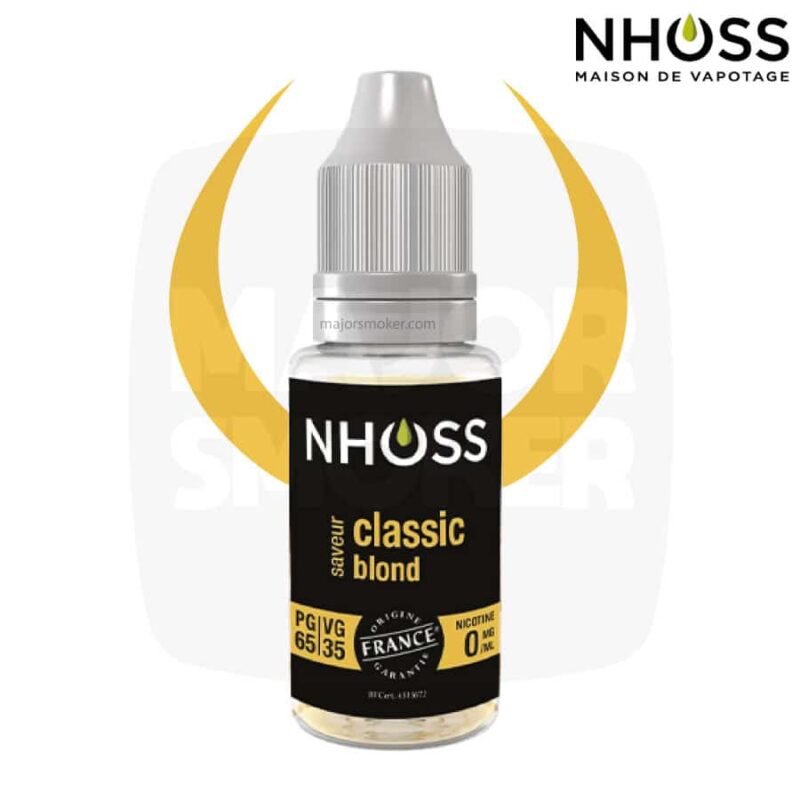 E-liquide NHOSS, Nhoss Classic blond, E-liquide, e liquide, e-liquide tabac classic blond, e liquide saveur tabac Classic Blond, e-liquide pas cher, eliquide, eliquid France, e-liquide France, e liquide français, e liquide français pas cher, PG 65% / VG 35%, PG 50% / VG 50%