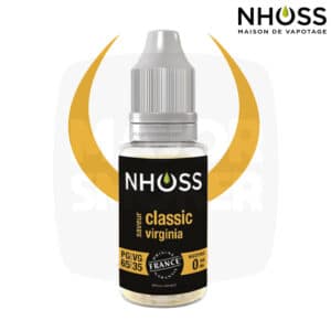 E-liquide NHOSS, Nhoss Classic Virginia, E-liquide, e liquide, e-liquide tabac classic Virgina, e liquide saveur tabac Classic Virgina, e-liquide pas cher, eliquide, eliquid France, e-liquide France, e liquide français, e liquide français pas cher, PG 65% / VG 35%, PG 50% / VG 50%