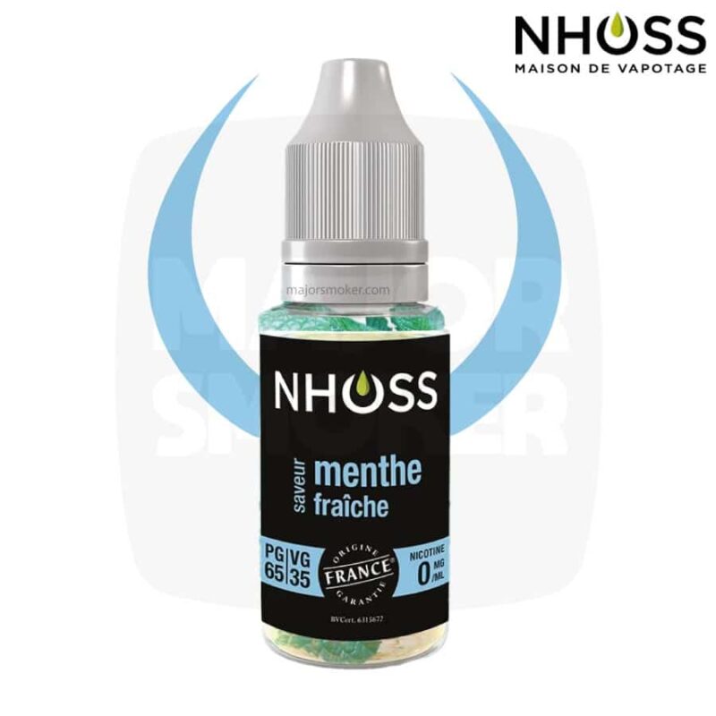 E-liquide NHOSS, Nhoss menthe fraiche, E-liquide, e liquide, e- liquide menthe, e liquide menthe, e-liquide pas cher, eliquide, eliquid France, e-liquide France, e liquide français, e liquide français pas cher, PG 65% / VG 35%, PG 50% / VG 50%
