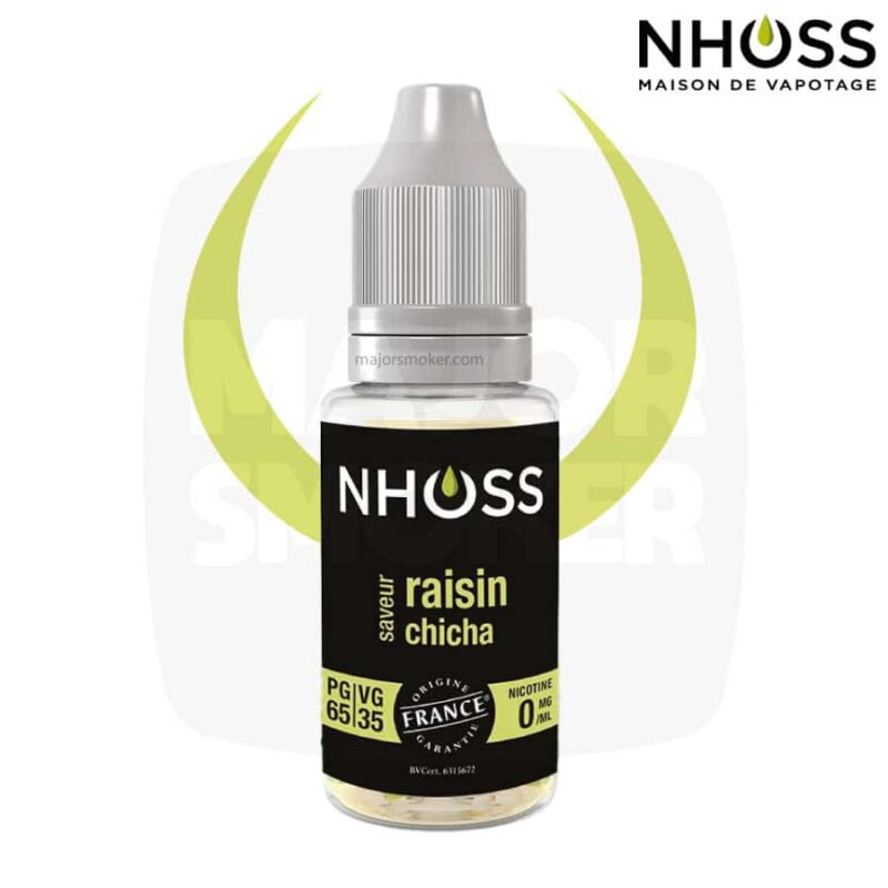 E-liquide NHOSS, Nhoss fruit mix raisin chicha, E-liquide, e liquide, e- liquide chicha raisin, e liquide saveur raisin et chicha, e-liquide pas cher, eliquide, eliquid France, e-liquide France, e liquide français, e liquide français pas cher, PG 65% / VG 35%, PG 50% / VG 50%
