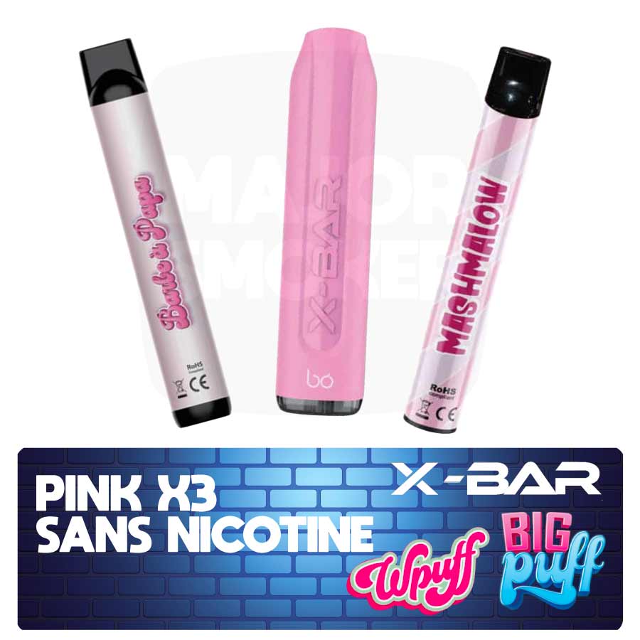 Puff Jetable Sans Nicotine Wpuff X Bar Puff et Big Puff