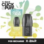 xbar-click-and-puff-granita-citron-majorsmoker.com x-bar click & puff granita citron, pods x-bar citron granita, granita citron x-bar