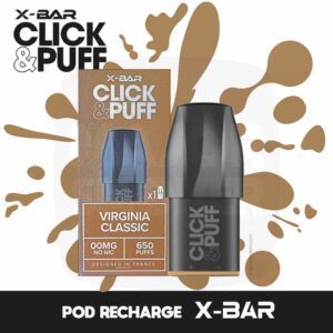 x bar, x-bar, x bar puff, puff x bar, cigarette electronique x bar, x bar click and puff, click and puff x bar, x bar click puff, click puff x bar, x-bar click and puff, x-bar click&puff, pod recharge xbar, x bar pods, pod x bar, recharge x bar, x bar recharge, click and puff recharge, xbar rechargeable, xbar réutilisable, x bar recharge virginia, x bar pods tabac blond, x bar recharge tabac virginia,