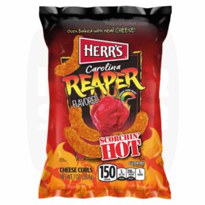 piment, piment apero, piment pas cher, cheese curls, cheese curls piment, herrs curls, herrs cheese curls, cheese curls herrs carolina reaper, carolina reaper cheese curls, cheese curls pas cher, herrs carolins reaper chips, chips herrs,