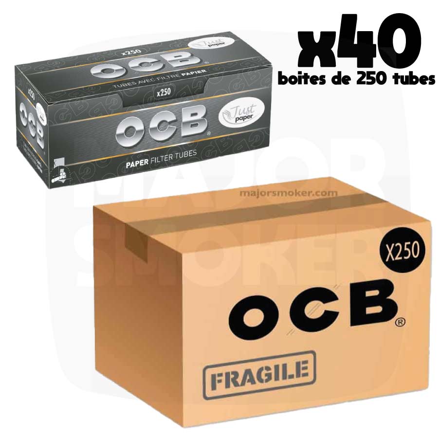 OCB | Tubes Cigarette Carton 40x250 Just Paper | MajorSmoker