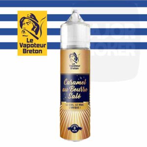 e-liquide le vapoteur breton, vapoteur breton liquide, vapoteur breton caramel beurre salé, e-liquide caramel beurre salé, vapoteur breton sans nicotines, e-liquide 60/40, pg/vg 60/40, vapoteur breton liquide caramel