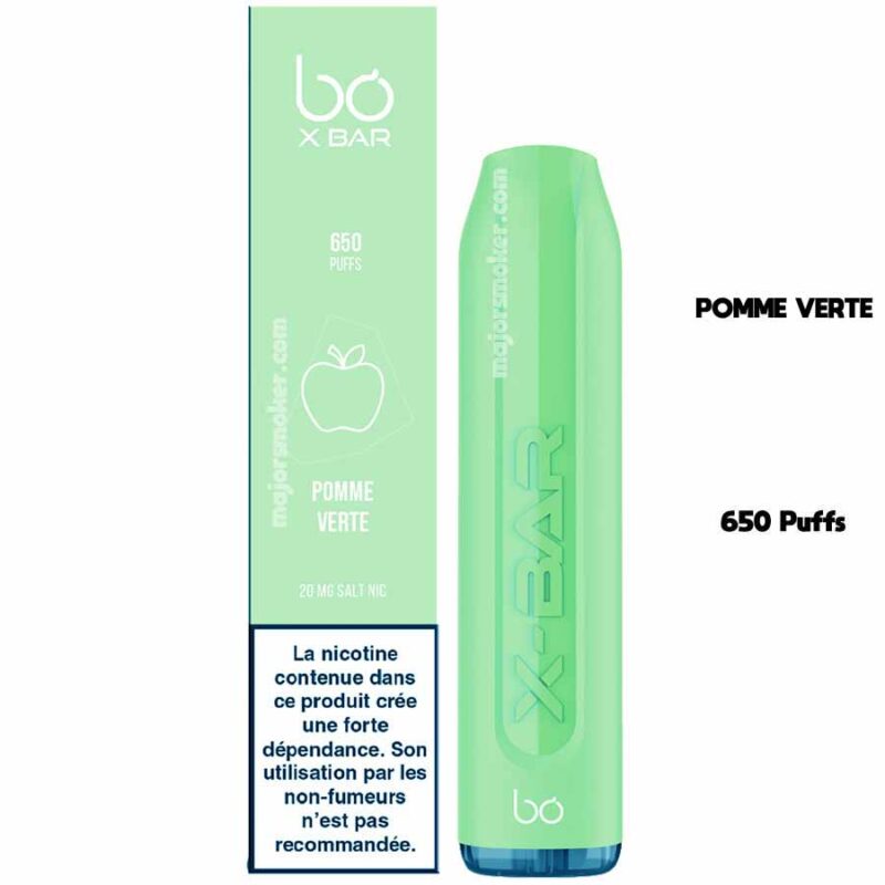 x-bar puff pomme, x-bar, xbar puff, puff X-bar, French puff, vape pen xbar, cigarette électronique jetable, puff jetable X-BAR, french lab x-bar, puff xbar pas cher