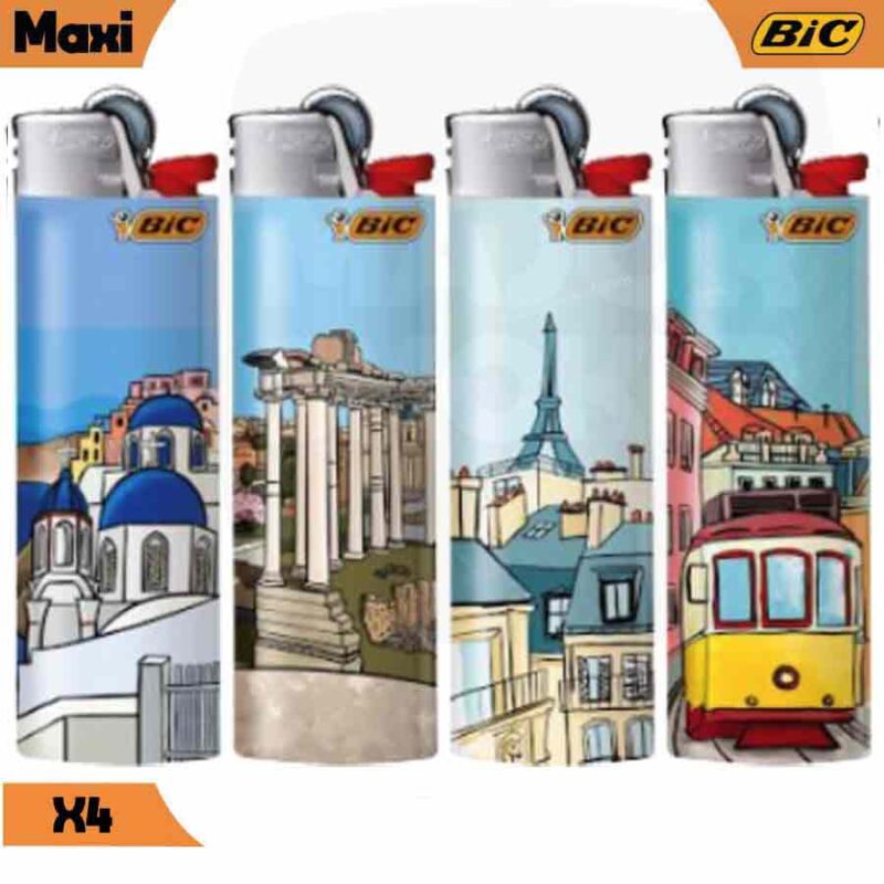 Briquet_BIC_Maxi_CITY_x4_majorsmoker.com_ briquet bic collection, briquet maxi bic, briquet mini bic, maxi bic, maxi bic, bic maxi, bic maxi lot,