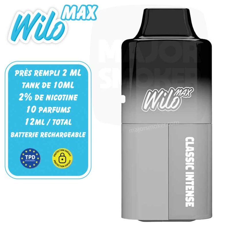 PUFF-rechargeable-wilo-max-nicotine-classic-intense-majorsmoker.com wilo max, wilo puff, puff wilo, puff wilo max, puff rechargeable nicotine, puff 5000 nicotine, puff 5k, 5k tafs puff, puff 5k nicotine, puff 5k avec nicotine, puff wilo 5000, wilo max 5000, wilo max puff nicotine, recharger puff wilo, wilo max prix, prix puff wilo,
