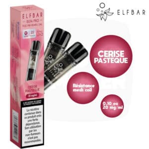 elfbar, elfa pro, pods elfa pro, pod elfabar, elf bar rechargeable, elfbar recharge, cartouche elfbar, elfbar pro, cartouche saveur Cerise Pastèque, elfbar cerise pasteque