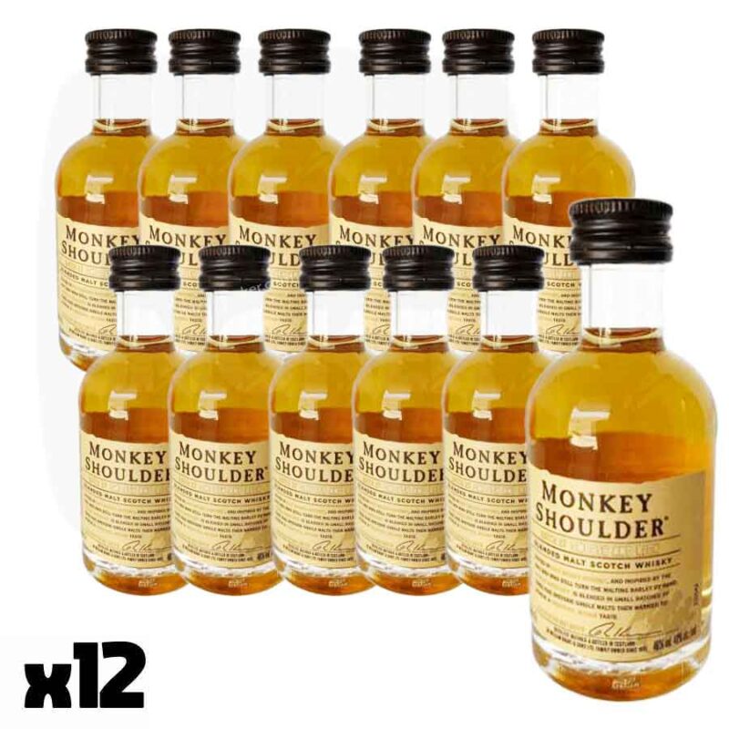 MIGNONNETTE-xhisky-monkey-shoulers-5cl-en-gros-par-12-majorsmoker.com mignonette alcool, mini bouteille, mignonette alcool prix, mini bouteille alcool,