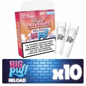 big puff, big puff reaload, puff rechargeable, puff reload, 10 boites puff, puff reload, puff reaload rechargeable, big reaload,