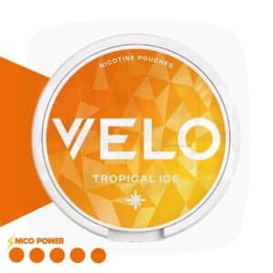 velo nicotine pouche, velo tropical ice, nicotine pouche velo goût tropical, nicotine pouche pas cher, nicotine pouche trpocial ice