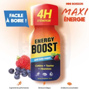 energy drink, energy shot, energie shot, boisson energisante, boisson energisante fruit rouge