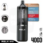 Stater Kit RELX Spin, puff rechargeable 4 en 1 RELX, RELX Spin, RELX 4 en 1, RELX Spin 4en1, RELX Spin Mix fruits rouges, vape spin,