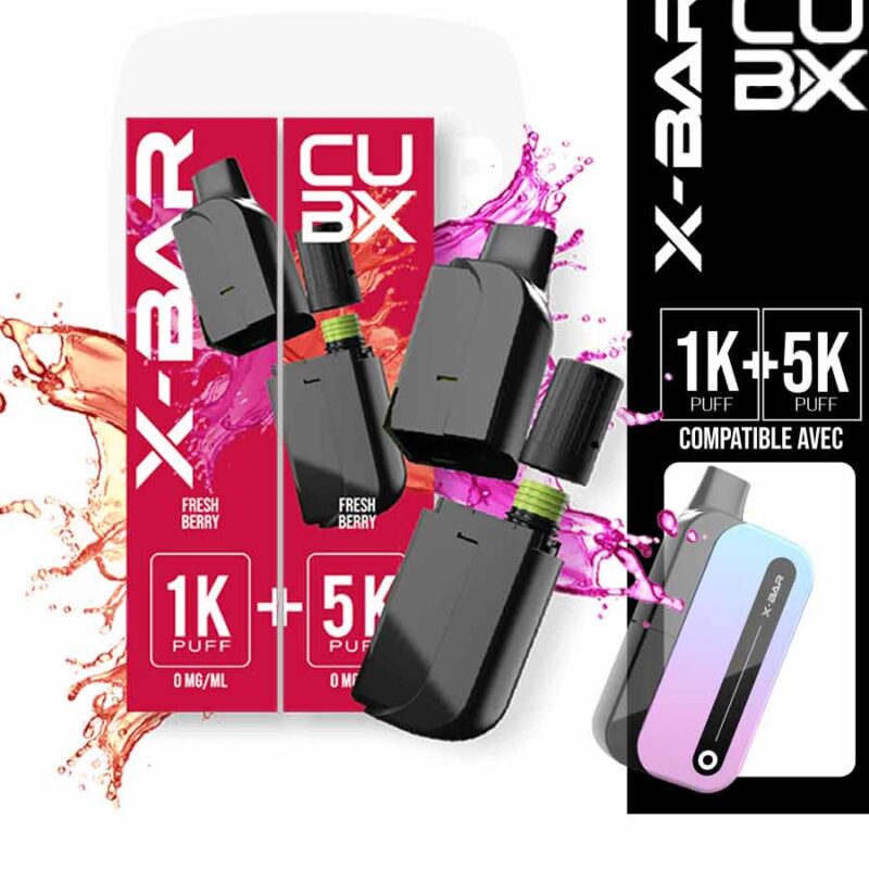 cub-x fruits rouge, x-bar fruits rouge, recharge cub-x fruits rouges, cub-x recharge, recharge cub-x, cub-x x-bar