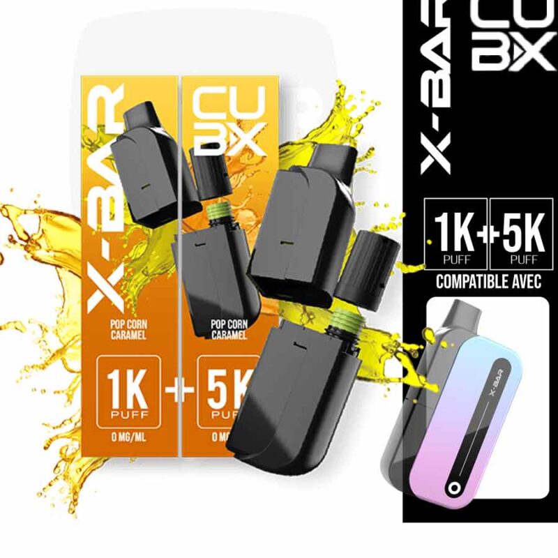 pod popcorn cub-x, cub-x popcorn caramel, popcorn caramel cub-x, x-bar, x-bar cub-x, recharge cub-x, pod cub-x, recharge x-bar