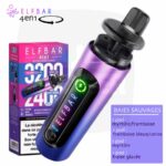 puff rechargeable elfbar, puff 4 en 1, puff 4 en 1 elfbar, elfbar 4 en 1, myrtille framboise acidulées, myrtille, cerise framboise bleue, fraise glacée