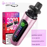 puff rechargeable elfbar, puff 4 en 1, puff 4 en 1 elfbar, elfbar 4 en 1, elfbar pasteque glacée, fraise glacée, cerise glacée, baies pomme peche, elfbar fruits rouge