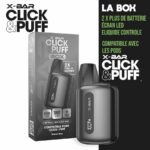 click & puff, click and puff box sideral grey, batterie click & puff box de x-bar, click & puff box, recharges click & puff, batterie click & puff, batterie click & puff box