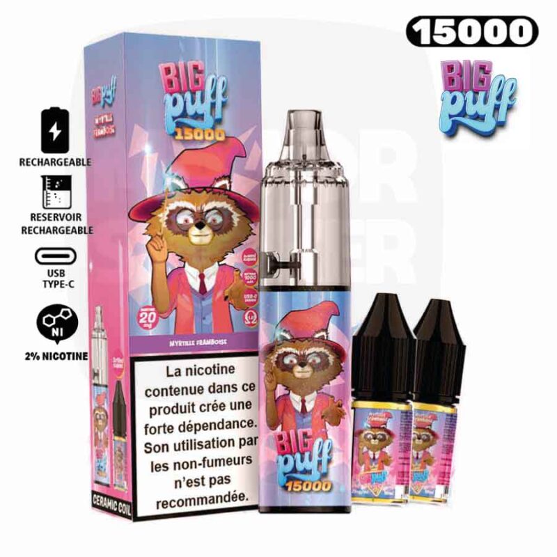 puff 15k tornado, puff 15k prix, puff 15000 taff, big puff tornado, puff tornado 15k Myrtille Framboise
