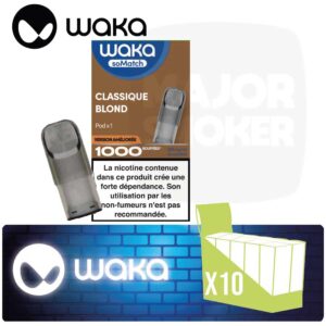 pod waka Blond Classique, waka so match, so match waka, somatch waka, waka somatch, waka pod, waka pods, waka pod en boite, boite waka somatch x10, boite waka so match Blond Classic x10
